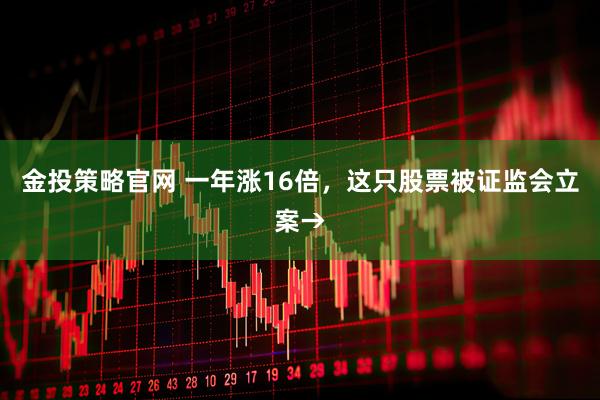 金投策略官网 一年涨16倍，这只股票被证监会立案→