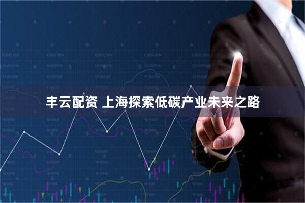 丰云配资 上海探索低碳产业未来之路